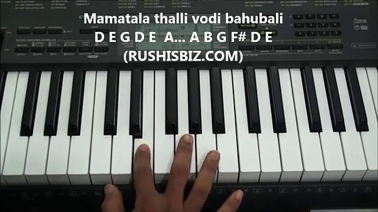 Bahubali Theme Music Piano Notes - VIDEO TUTORIALS