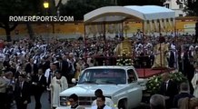 The Corpus Christi procession passes through the streets of Rome