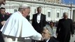 An emotional Placido Domingo greets Pope Francis