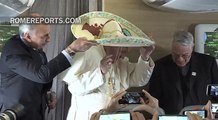 Inside the papal plane: a Mexican hat for the Pope and dream fulfilled for Noel Diaz