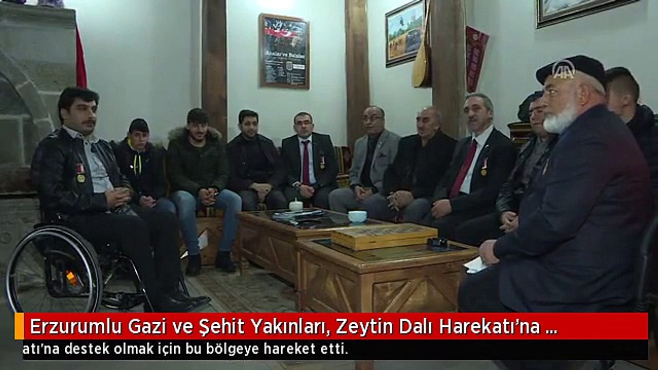 Erzurumlu Gazi ve Şehit Yakınları, Zeytin Dalı Harekatı'na Destek Olmak İçin Bölgeye Gitti