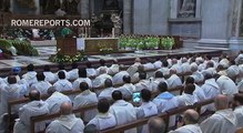 Pope explains how priests must act in confession at Mass in front of the relics of Padre Pio