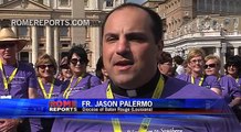 Pilgrims from Louisiana come to Rome to see  Pope Francis, and to be less cradle Catholics