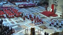 Pope Francis presides over the celebration of the Passion at St. Peter's Basilica