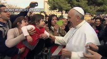 Pope Francis visits the sick and elderly at a Roman parish