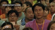 Pope prays with Asian youth for the unity of Korea | Pope