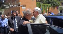 Pope makes short trip, to have lunch with fellow Jesuits