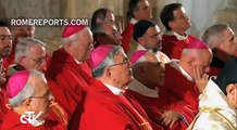 Pope Francis celebrates Mass at the site of the Last Supper