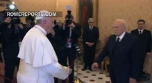 Pope Francis meets with Greek President, Karolos Papoulias