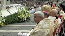 Pope Francis holds relics of St. Peter, as he celebrates closing 'Year of Faith' Mass
