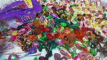 A Lot of New Candy Fancy Candies Sour Chewy. Learn Colors with Candy