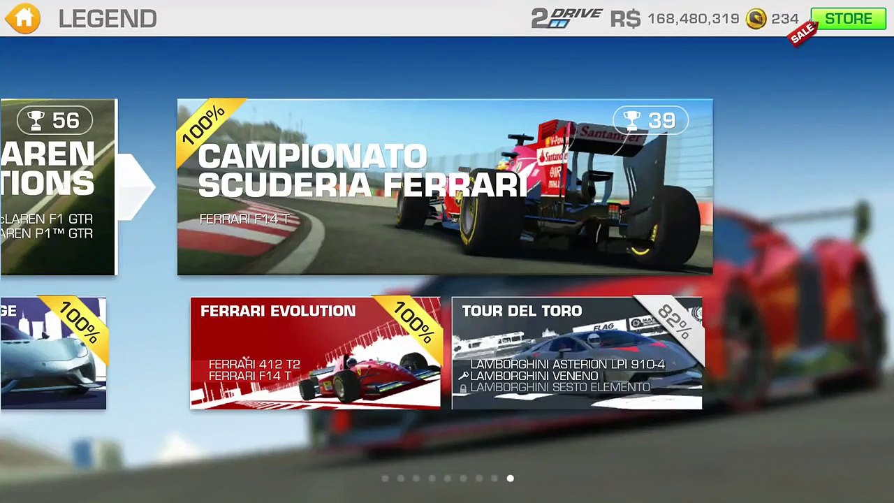 Real Racing 3 Gameplay Lamborghini Sesto Elemento, Veneno, Asterion LPI 910-4 @ Monza