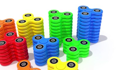 Learn Colors and Numbers with Fidget Spinners for Kids