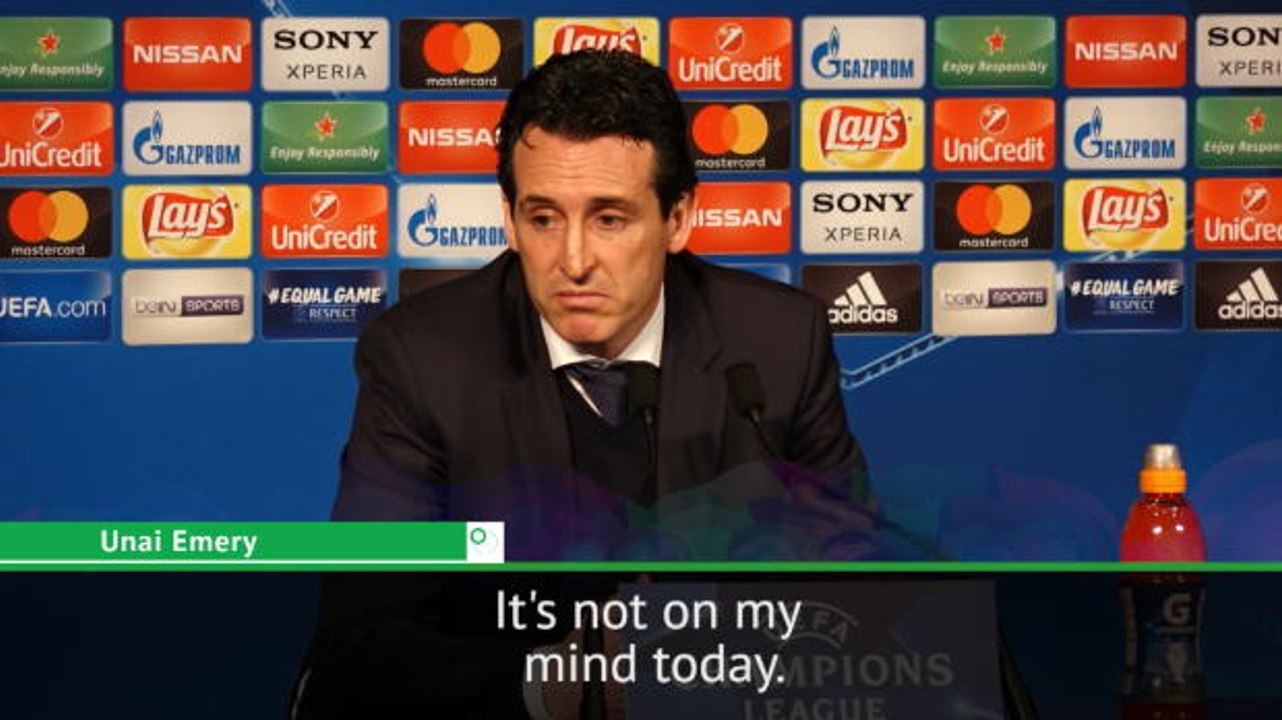 Emery's future not 'on his mind' after Champions League exit