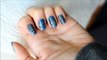 Jeans Nail Art Kot Desenli Manikür