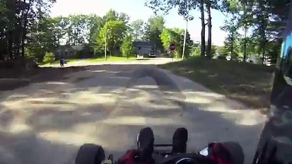 R1 Go Kart Passes a Cop