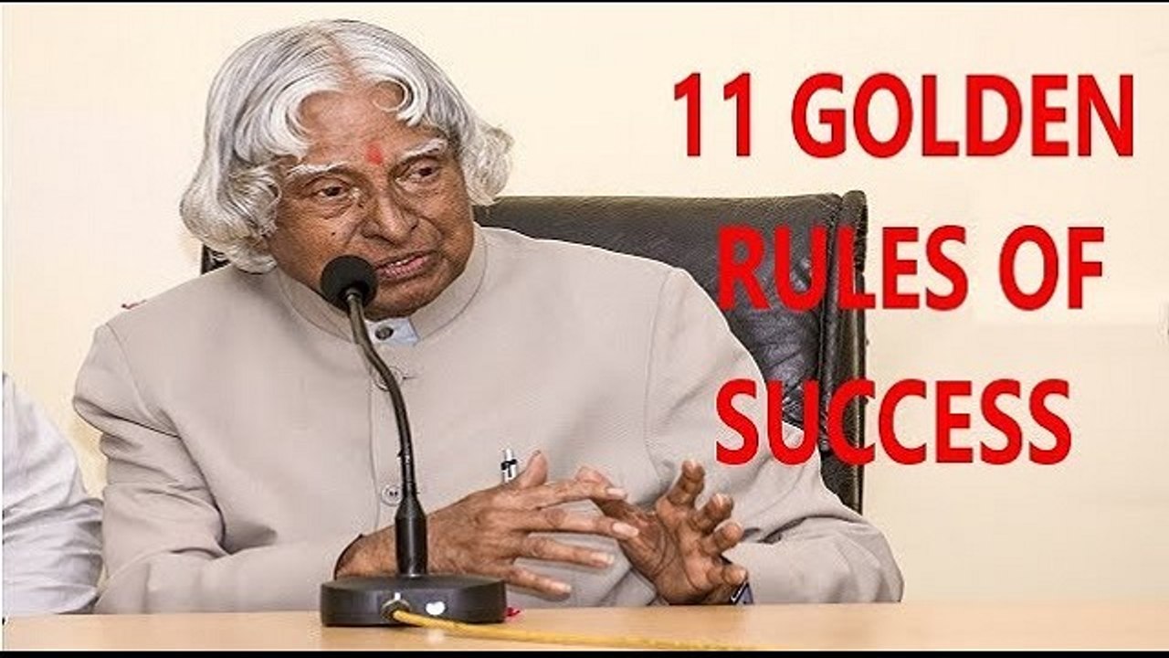 A.P.J ABDUL KALAM 11 GOLDEN RULES OF SUCCESS | INSPIRATIONAL AND MOTIVATIONAL QUOTES