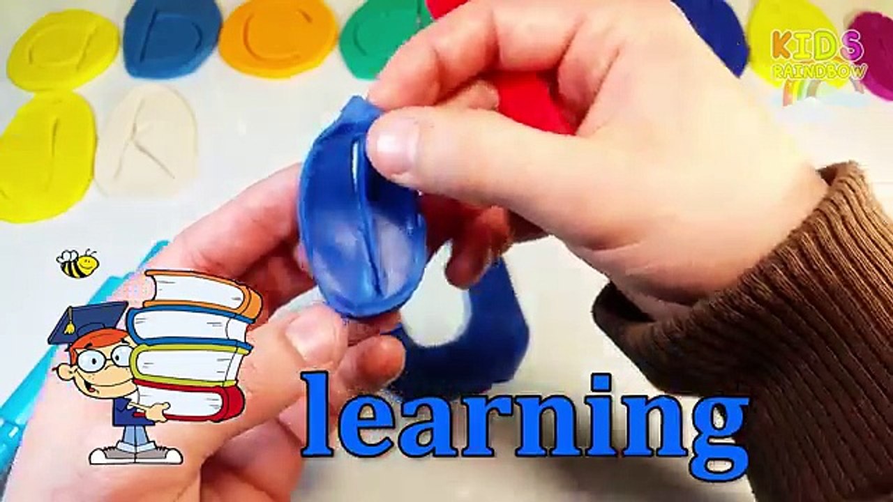 Cutting Alphabet ABC Animals Magic Play Doh Alfabet Clay Massinha Playdough Alfabeto Plastilina ENG