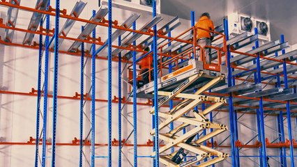 Satellite Shuttle Racking Timelapse - Harley Industrial