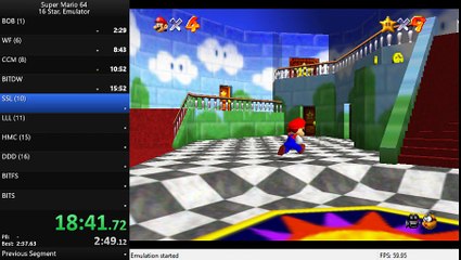 Super Mario 64 16 Star in 38:38