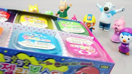 Pudding Jelly Slime Rainbow Colors Clay With Pororo Toys