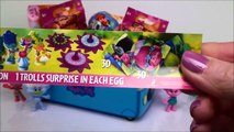 Dreamworks Trolls Surprise Plastic Easter Eggs Blind Bags Light Up Fashion Tags Chupa Chups Lollipop
