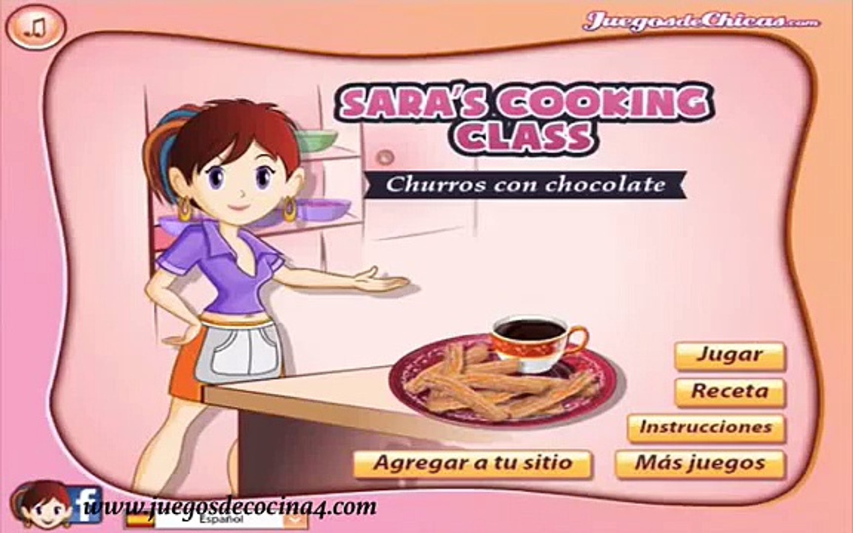 Churros con chocolate | Juegos de cocina con Sara - video Dailymotion