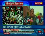 TDP MPs gives notice in Lok Sabha & Rajya Sabha; TDP MPs to protest at Gandhi statue