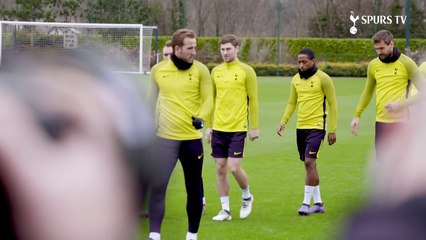 TRAINING _ SPURS GEAR UP FOR JUVENTUS CHAMPIONS LEAGUE TIE