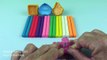 Play and Learn Colours With Play Dough Modelling Clay With Molds