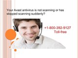 Your Avast antivirus is not scanning or has stopped scanning suddenly