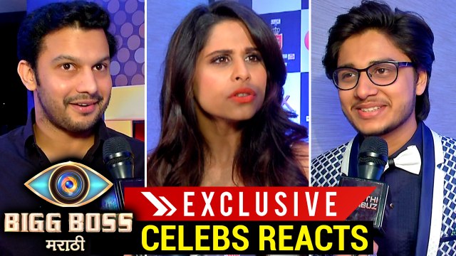 Marathi Big Boss | Celeb Reaction | Sai Tamhankar, Santosh Juvekar & Abhinay Berde | Colors Marathi
