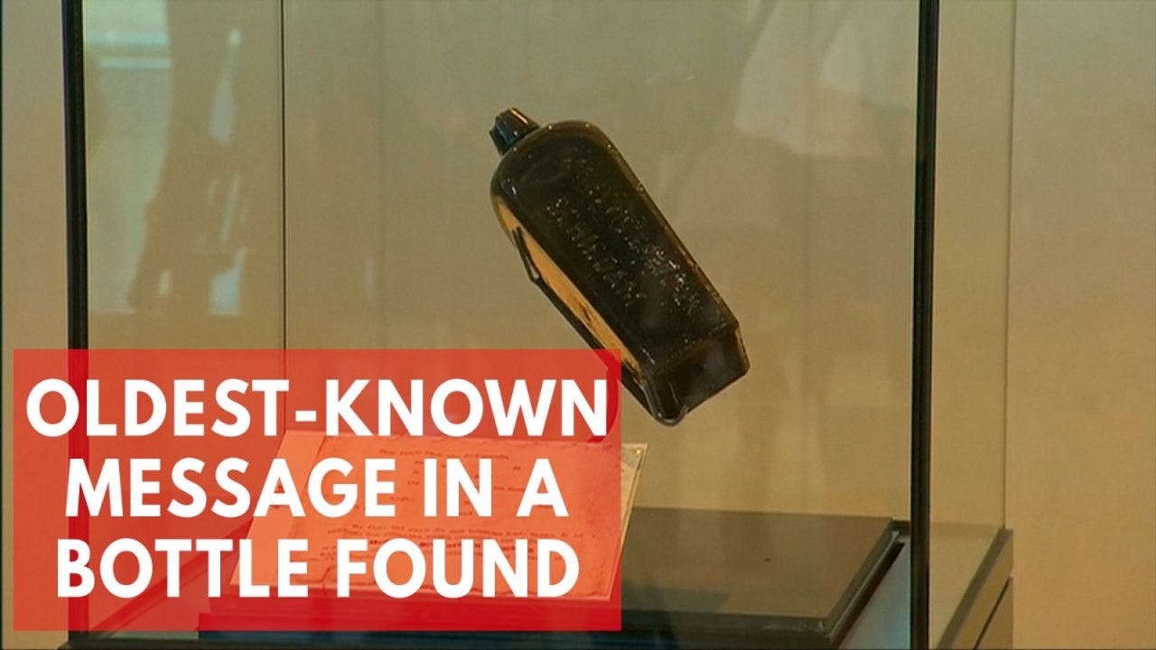 Oldest-known message in a bottle found