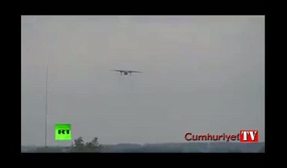 Rus uçağının düşme anı böyle görüntülendi!