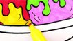 Coloring Book Ice Cream | Learning How To Paint with Colored Markers | Colouring Videos