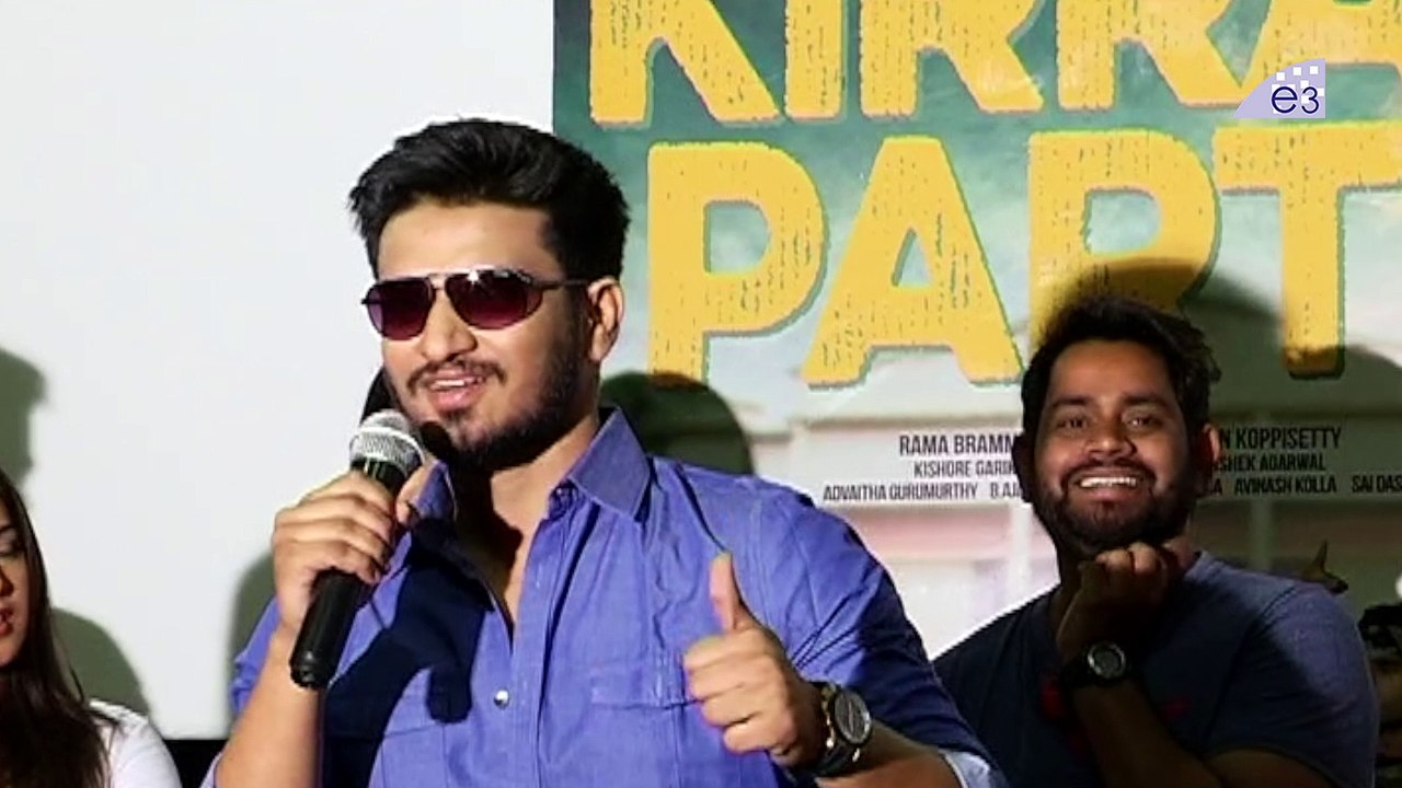 Nikhil Funny Speech at Kirrak Party Press Meet | Samyuktha | Simran Pareenja | E3 Talkies