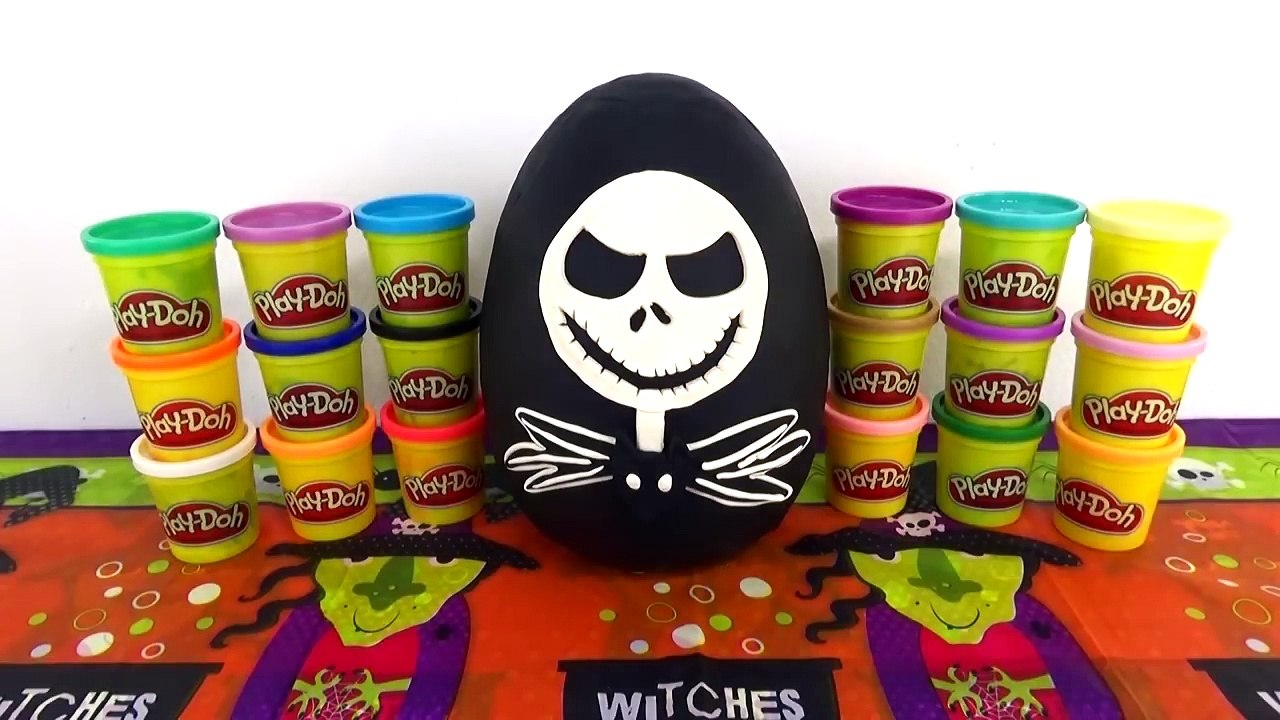 Giant Jack Skellington Play Doh Surprise Egg From The Nightmare Before Christmas