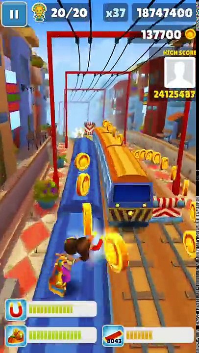 Subway Surfers- Peru Best Score! Over 27 Million Points! No Save Me! HD