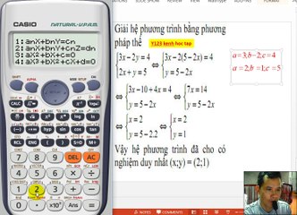 Giải HPT bậc nhất hai nẩn bằng MTCT