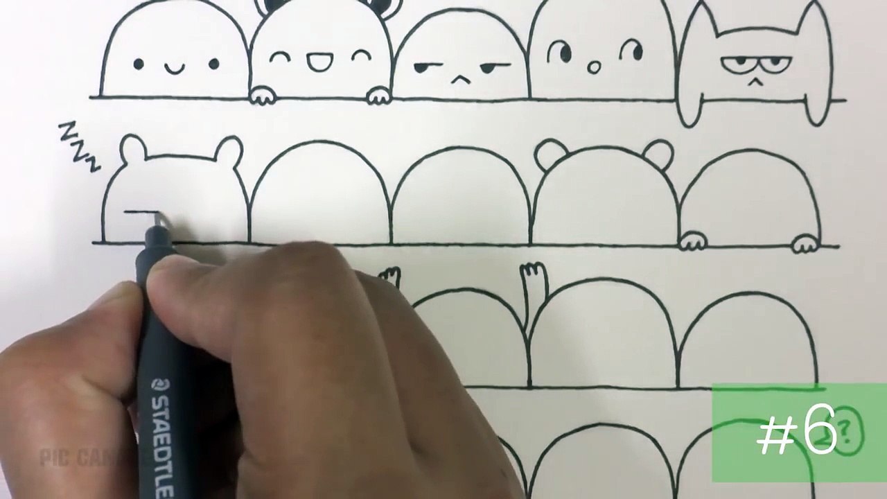 30 Cute Faces / Expressions to Doodle