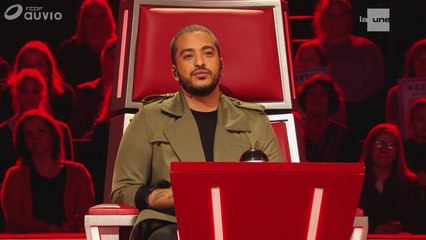 Slimane , coach dans " The Voice Belgique " lors des Battles 2 - (06/03/2018)