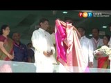 Deputy Prime Minister Zahid Hamidi addresses devotees and visitors at Batu Caves during Thaipusam