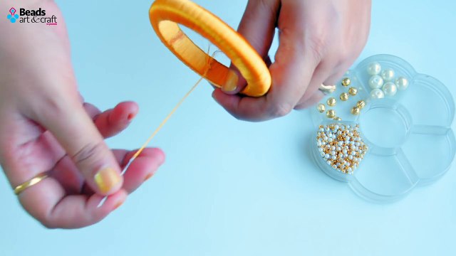 Make beautiful silk thread bangles at home | jewelry making | Beads art