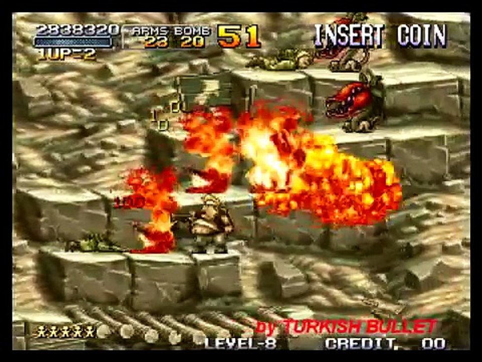 Metal Slug 3 (Arcade) - (Mission 4 - Tombstone of Sand - Mummy Route A | Level 8 Difficulty)