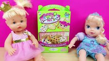 Juego de cocina mágica para hacer Cookies | La Nenuco Princesa Cuca y Bebé Elsa comen galletas