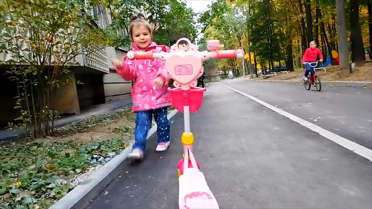 ♥ HELLO KITTY | Или как Катя мучала самокат Hellokitty | Самокат Хелло Китти