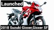 2018 Suzuki Gixxer, Gixxer SF Priced At Rs 80,928 And Rs 90,037 And New Colour Introduced