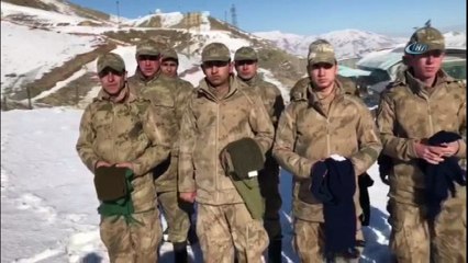 Yüksekova'daki askerlerden teşekkür videosu