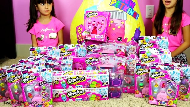SHOPKINS PETKINS GIANT SURPRISE EGG - Filled with Shopkins Season 4 - Donatinas Donut Delights