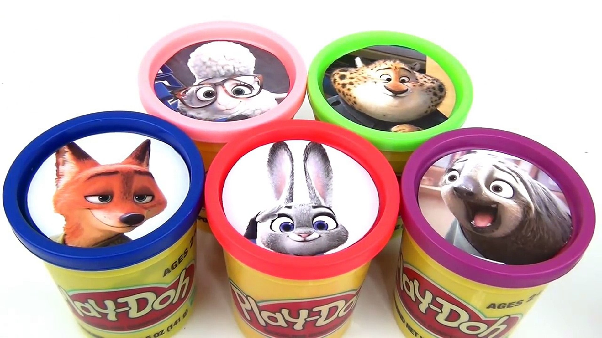 LEARN COLORS with Disney Zootopia Judy Hopps, Nick Wilde, Flash, Bellwether  Playdoh / TUYC - video Dailymotion